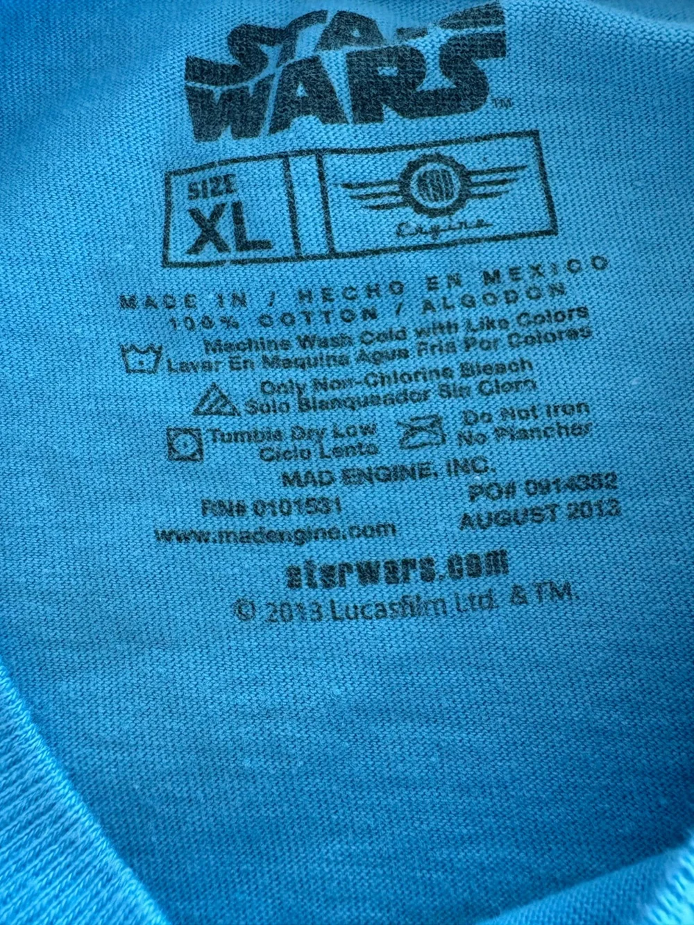 Star Wars Light Blue Kids Short Sleeve Stormtrooper Tee
